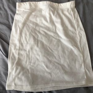 PLT ribbed knit skirt